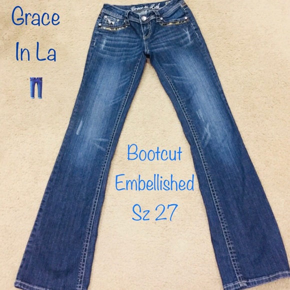 *SOLD* GRACE IN LA JEANS Boot Cut Fit - Picture 4 of 6